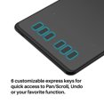 thumbnail image 3 of Huion H640P 6.3 x 3.9 inch Graphics Drawing Tablet, 8192 Pressure Sensitivity, 6 Press Keys, Black, Work with Mac, PC & Mobile, 3 of 11