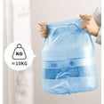 thumbnail image 5 of 8 Gallon Trash Bags Colored - Extra Thick Medium Garbage Bags 1.1 mil Strong, Leakage-Free,Unscented 30 Liter Thick for Bathroom, Office, Kitchen Waste Basket Trash Can (Blue, 200 Count), 5 of 16