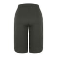 thumbnail image 6 of VV AVEORS Capri Pants For Women Split Side High Waist Casual Athletic Knee Length Summer Pants Casual Sweatpants With Pockets Dark Gray 2XL, 6 of 7