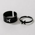 thumbnail image 4 of mtvxesu Rings Hollow Ins Personality Punk Style Couple Suit Sale, 4 of 8