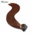 thumbnail image 5 of Benehair Human Hair Extensions Nano Ring I Tip Remy Hair Loop in Microlink Full Head Women Seamless Auburn Blonde 50g, 5 of 12