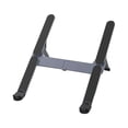 thumbnail image 3 of YYV Aluminum Foldable Laptop Stand Portable Height-Adjusting Tablet Notebook Riser with Ventilated Heat Dissipation Foldable Bracket for Gaming Work Travel Ergonomic Desk Mount, 3 of 7
