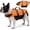 Orange, variant on Supet Ripstop Dog Life Jacket, Durable Pet Flotation Vest with Adjustable Straps and Rescue Handle for Dogs Swimming, Boating and Water Activities