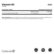Celebrate Vitamin D3 125 mcg (5000 IU) Quick-melt - Orange