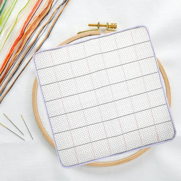 LOLIPPYY Polyester Rug Hooking Mesh Fabric for Cross , 1 Pack, 17.68 x 17.68 Inches