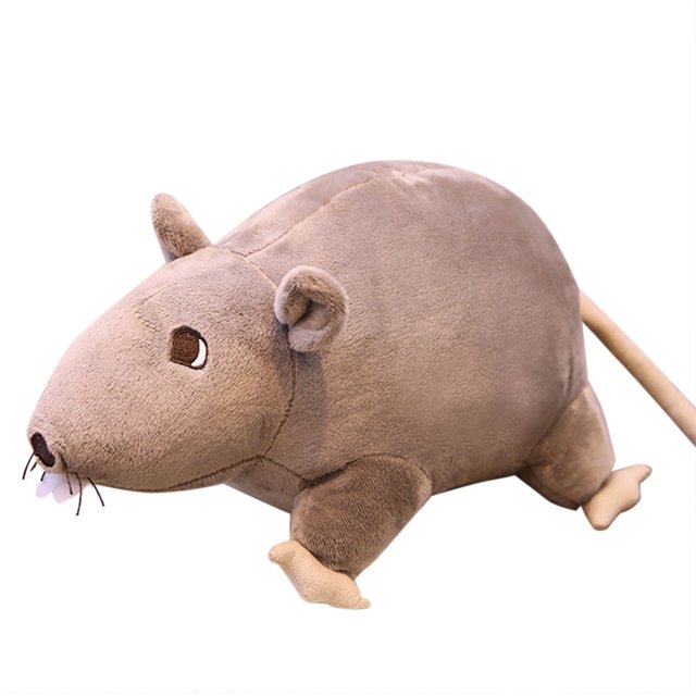 Muñeco de peluche de ratón de simulación de 20cm, rata de peluche suave, juguete de Animal de peluche, regalo para niños