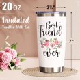 thumbnail image 3 of Christmas Gifts for Friend - 20 oz Tumbler Birthday Gift for Friends, Sister from Besties, Coworker Classmate, Insulated Cup Unique Gift for Thanksgiving Xmas for Women/Girl, 3 of 6