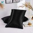 thumbnail image 3 of Deago Silk Pillowcases for Hair and Skin with Envelope Closure Pillow cases Soft Satin Pillow Covers (King 20×40inch, Set of 2), 3 of 7