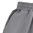 thumbnail image 6 of XuJwPNcy Linen Pants Men Lightweight Classic Elastic Waist Trousers Breathable Beach Pants Loose Casual Clothes for Men(Gray,Large), 6 of 6