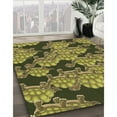 thumbnail image 3 of Ahgly Company Machine Washable Indoor Square Transitional Chocolate Brown Area Rugs, 4' Square, 3 of 7