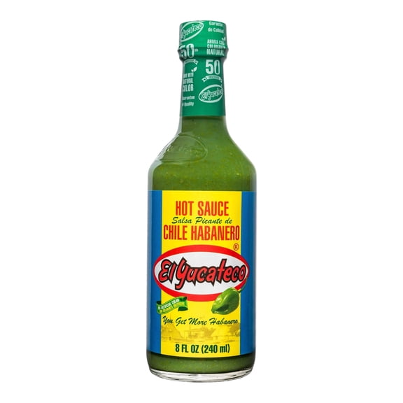 El Yucateco Green Hot Sauce Chile Habanero 240ml, Pack of 1
