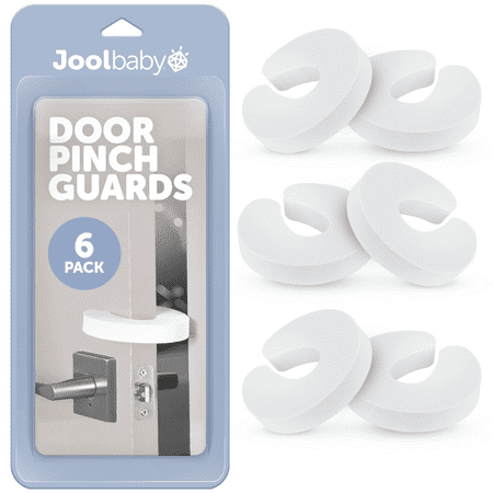 Door Pinch Guards (6 Pack) Baby Proof Doors Extra Soft Foam, Sleek Design, Child Safety, Baby Safety Finger Protectors By Jool Baby