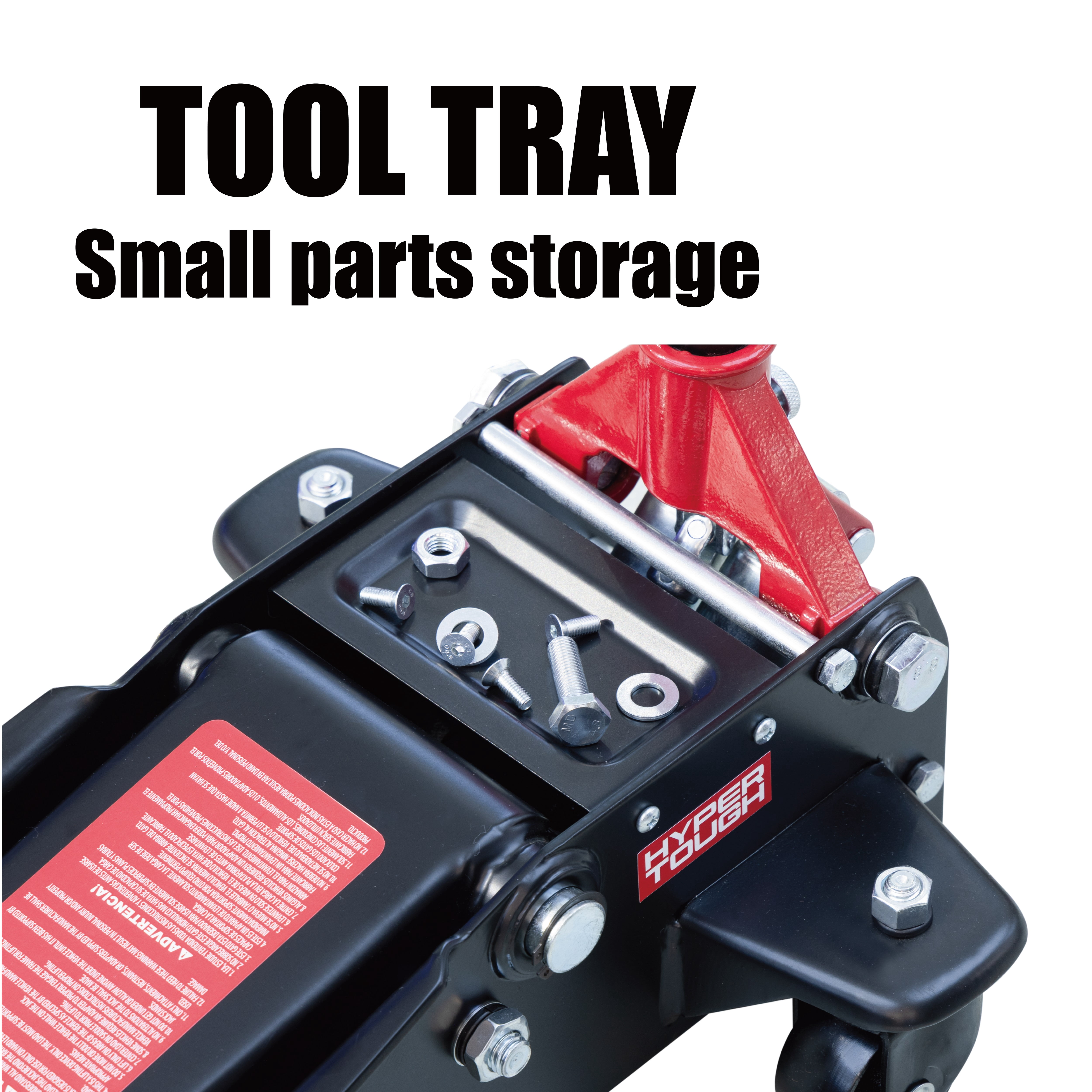 Hyper Tough 3 Ton Dual Pump Floor Jack for Cars, Trucks, and SUVs