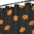 thumbnail image 3 of Black Fall Pumpkin Pattern Shower Curtain 36"x72" ,Bathroom Decorative Shower Curtains Set with 12 Hooks,Modern Waterproof Washable Shower Curtain, 3 of 6