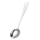thumbnail image 5 of Cterwk - Juego de 4 cucharas redondas de acero inoxidable para sopa (4,9 pulgadas), 5 of 8