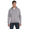thumbnail image 4 of Men's Double Dry Action Fleece Full Zip Hood, Light Steel - XL, 4 of 10