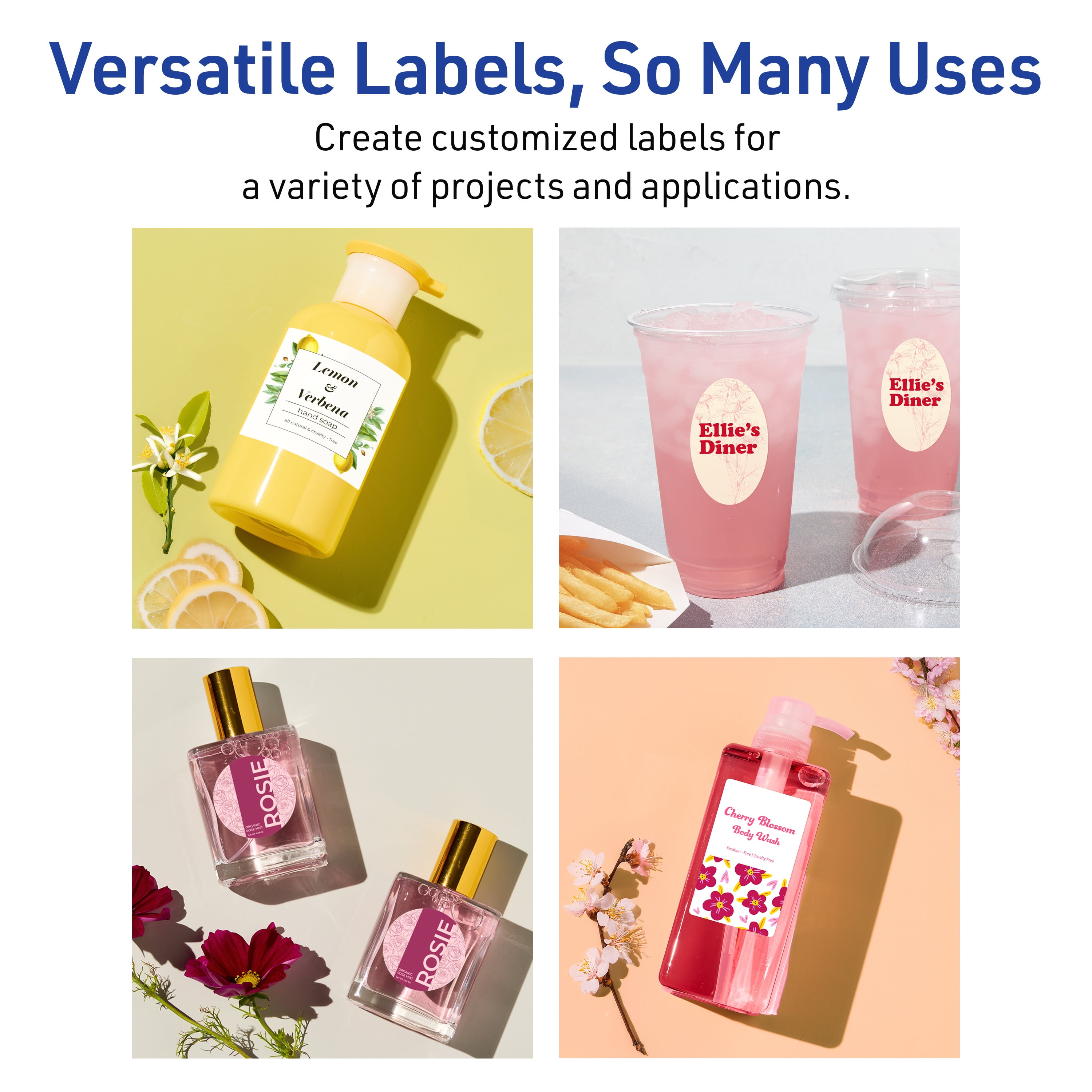 Avery Waterproof Rectangle Labels, 2" x 3.5", 400 Total