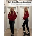 thumbnail image 5 of SUE JONES Mujeres Invierno Cálido Grueso Leggings Forro Polar Elástico Suave Térmico Sherpa Pantalones Medias De Cintura Alta, 5 of 5