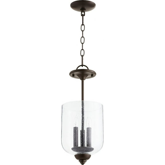 Quorum Lighting Richmond 3-Light Pendant, Oiled Bronze, 8W, 17H
