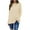 Beige, variant on Fuzzy Tops for Women Plus Size Solid Long Sleeve Loose Thermal Fleece Crewneck Sweatshirts Green