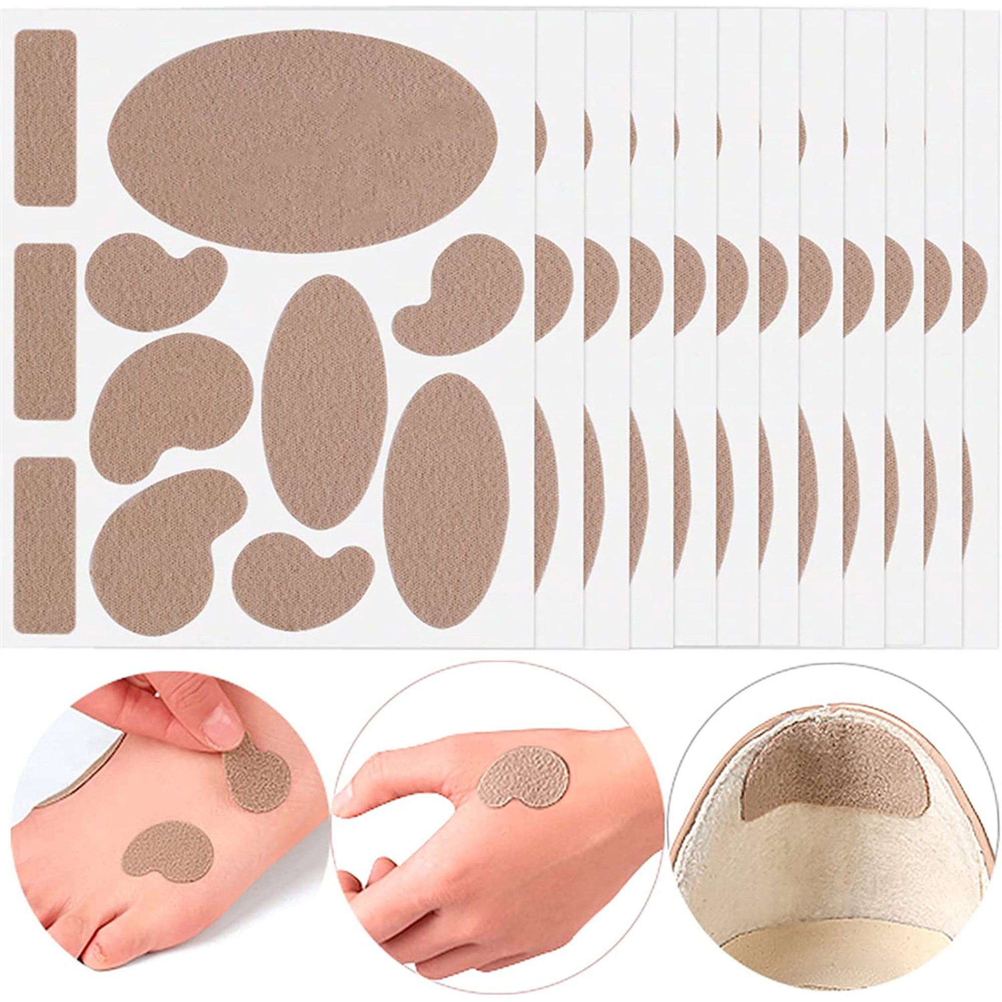 132 Pieces Moleskin Tape Flannel Adhesive Pads, PreCut Moleskin Very