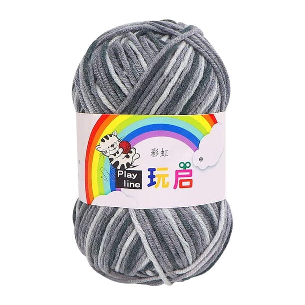 Fasiaou Colorful Self-Striping Multicolor Fuzzy with Subtle Sheen Yarn Thick Wool Line ,Acrylic Fibres, Each 1.76Oz (50 gr)/ 125yds(100m)(16 Different Colors To Choose From)