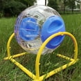 thumbnail image 3 of Balle de Course pour Hamster en Plastique 2 Pcs Jouet d'Exercice pour Hamster Balle de Jogging avec Support, 3 of 10