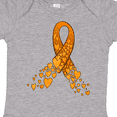 thumbnail image 4 of Inktastic Leukemia Awareness with Orange Ribbon Made of Hearts Boys or Girls Baby Bodysuit, 4 of 5