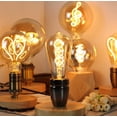 thumbnail image 6 of LINLIN LED Bulbs, 2Pack Vintage Edison Light Bulb Starry Light Bulb Firework 4W Decorative Light Bulb E27 Screw Mouth for Bedroom Wedding Decoration, 6 of 8