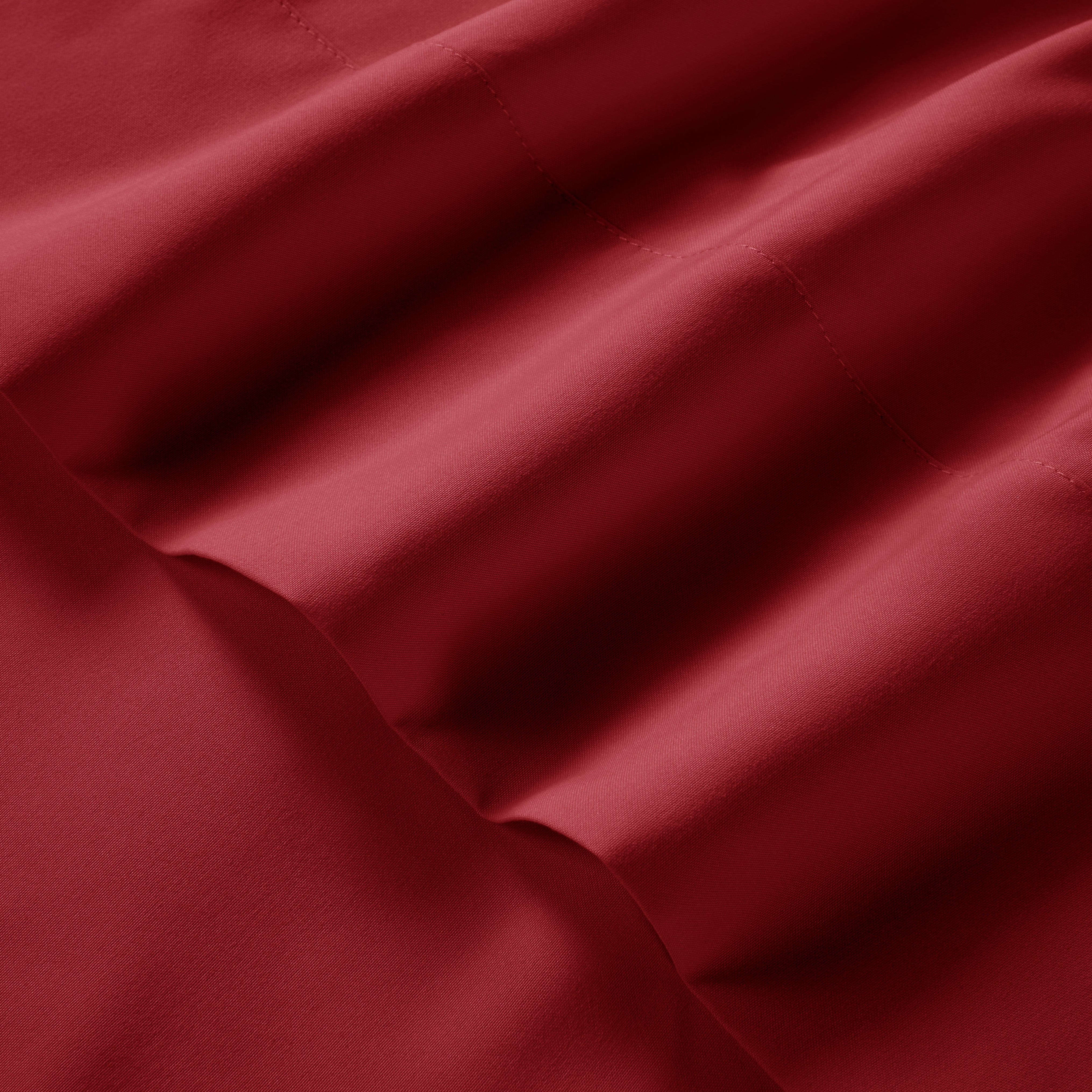 Mainstays Super Soft High Quality Brushed Microfiber Pillowcase Set, Std/Queen, Red Sedona, 2 Piece