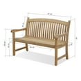 thumbnail image 5 of Urban Elements Newham 1-Piece 100% FSC Teak Wood Patio Bench, 5 of 5