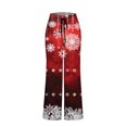 thumbnail image 4 of Women's Christmas Pajama Pants Soft and Comfortable Snowflake Print Lounge Wear for Holiday Season, 4 of 4
