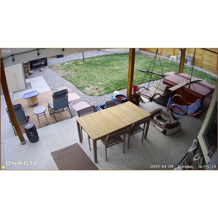 ONWOTE Telecamera di sicurezza IP PoE a doppia lente 4K 8MP a 180