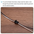 thumbnail image 5 of Unique Bargains Black Rubber Grommet 0.4 Inch OD 0.16 Inch ID, 10Pcs Seal Protection Cable Grommets Flexible Cable Pipe, 5 of 5