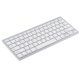thumbnail image 2 of Ultra-Slim Wireless Bluetooth Keyboard (Spanish Language) for Android Windows iOS - Silver, 2 of 5