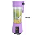 thumbnail image 3 of Portable Blender USB Rechargeable Personal Juicer Cup Small Fruit Juice Mixer for Shakes and Smoothies, 3 of 5