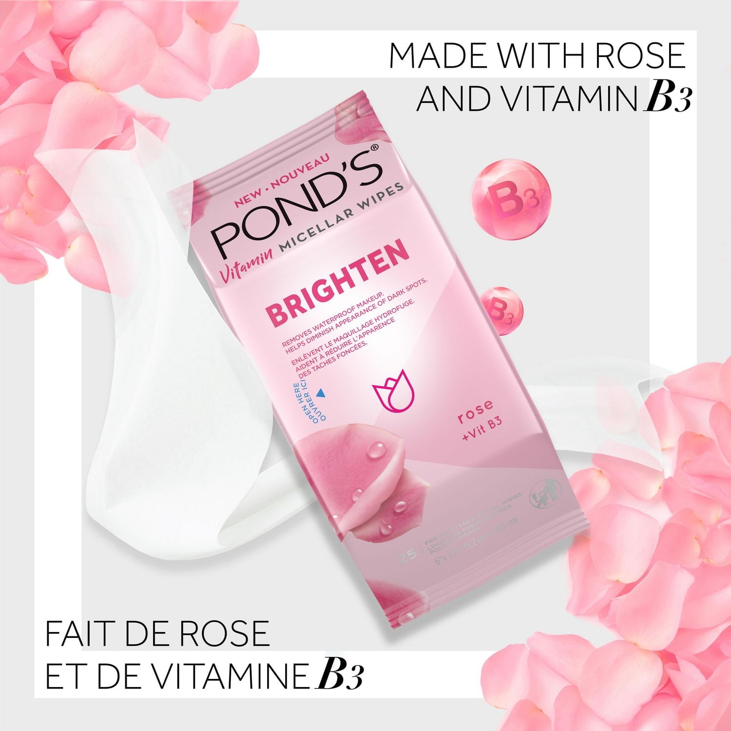 Pond's Brighten Face Wipes