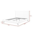 thumbnail image 7 of Lyle Beds Denim Linen Full Upholstered Walnut Tapered Legs, 7 of 7