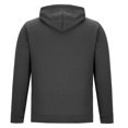 thumbnail image 3 of Men's Zip Up Hoodie Stylish Solid Color Fleece Hooded Cardigan Loose Casual Sports Zipper Hoodie Coat Dark Gray L, 3 of 4