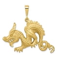thumbnail image 4 of 10k Yellow Gold Dragon Charm Pendant, 4 of 7