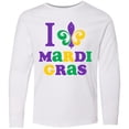 thumbnail image 3 of Inktastic I Love Mardi Gras Long Sleeve Youth T-Shirt, 3 of 5