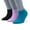 Multicolor 523 - 3 Pack, variant on Women's Bamboo Ankle Socks -Odor Free & Breathable, 8 pairs, Size: 6-9