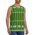 thumbnail image 2 of Balery American Football Field2 Men's Sleeveless Muscle Shirts Workout Tank Top, Moisture Wicking, Odor Protection-Small, 2 of 8