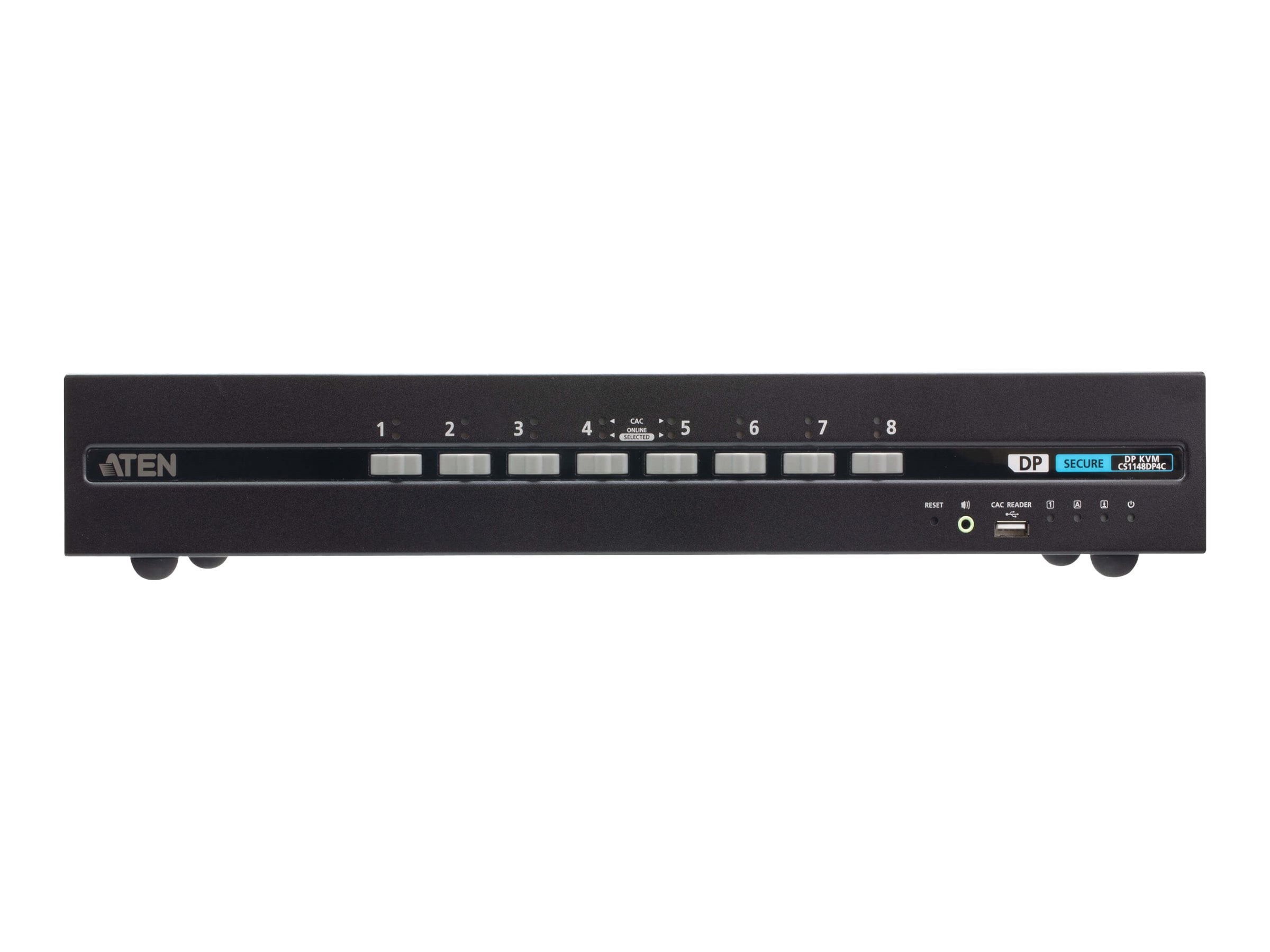 ATEN 2-Port USB HDMI Secure KVM Switch (PSD PP v4.0 Compliant) - 2 Computer(s) - 1 Local User(s) - 3840 x 2160 - 50 Hz, 60 Hz - 4 x USB - 3 x HDMI - Rack-mountable
