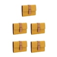 thumbnail image 3 of pitrice Leather Women Purse Rectangular Trifold for Zipper Hasp Stylish Card Holder Photo Folder Wallet Notecase Birthday Gift Yellow 5Set, 3 of 6