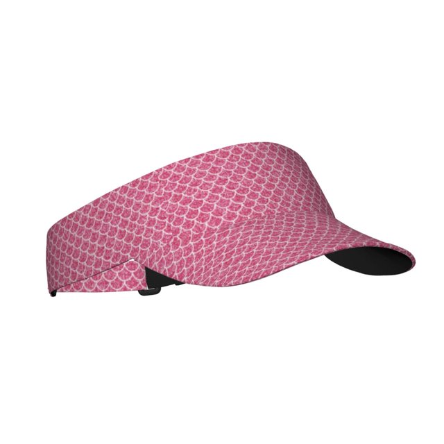 Fotbe Fish Scales Visera Deportiva con Diseño, Gorra Abierta Ajustable de Algodón para Mujer y Hombre