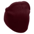 thumbnail image 2 of YEET Embroidered 8 Inch Acrylic Short Beanie - Maroon OSFM, 2 of 5