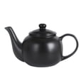 thumbnail image 1 of STONEWARE COLOR GLAZED 6 CUP TEAPOT Mat Black Color, 1 of 6