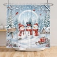 thumbnail image 6 of Tchckioa Waterproof Shower Curtain for Batnroom,Winter Christmas Curtain Decor,60x72 Inch, 6 of 6