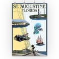 thumbnail image 3 of St. Augustine, Florida, Nautical Chart (36x54 Giclee Gallery Art Print, Vivid Textured Wall Decor), 3 of 3